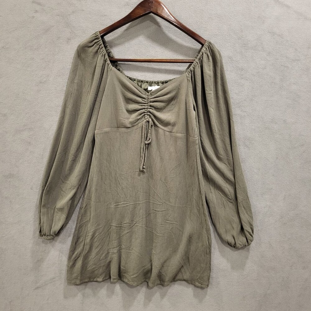 Copper Key Dress Women's Size‎ Medium Long Sleeve Babydoll Peasant Hippie Boho